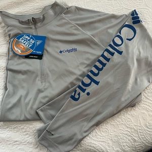 Men’s Columbia zipper fishing shirt